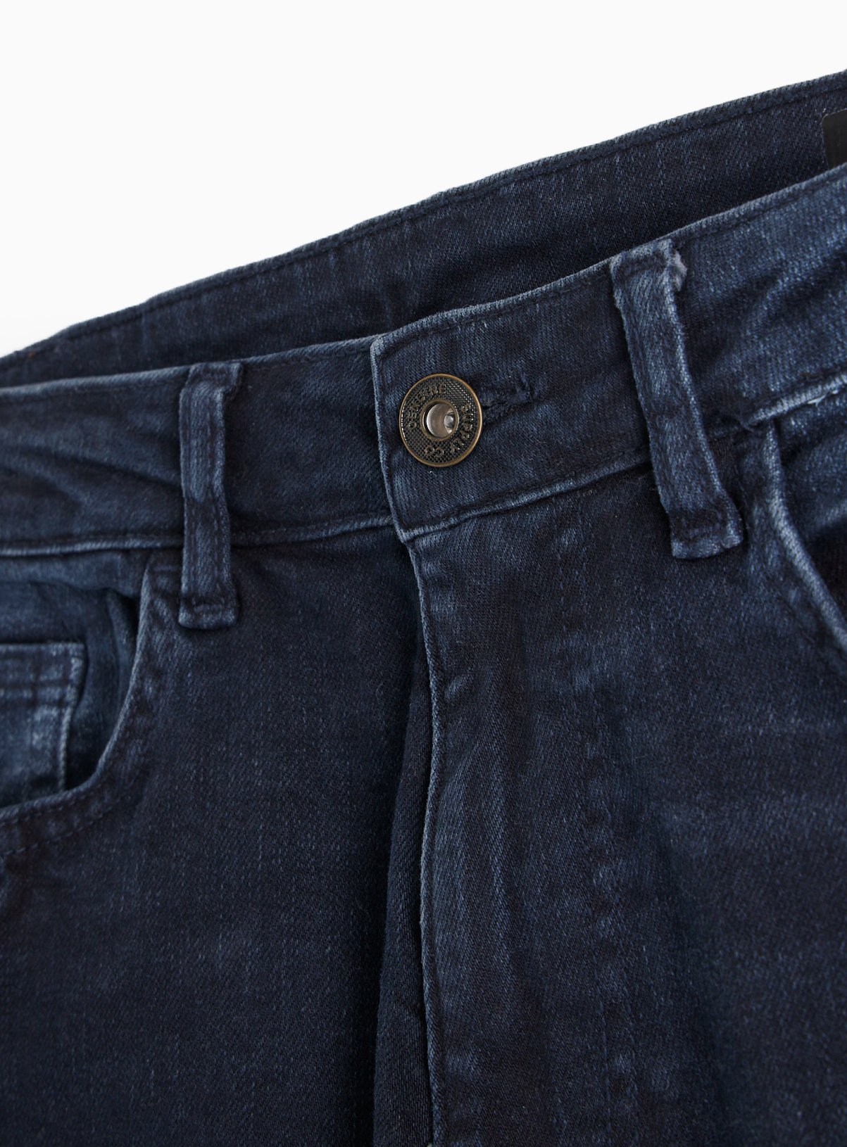 Free Fit Dark Blue Straight Leg Denim Jeans 44S - Image 4 thumbnail